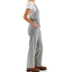 COPY - Carhartt WOMEN'S RUGGED FLEX® RELAXED FIT DENIM RAILROAD STRIPE BIB OVER…